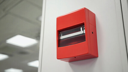 Alarm button in a school or office.