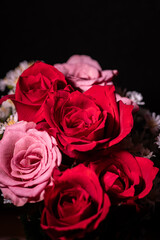 美しい薔薇の花束
