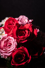 美しい薔薇の花束