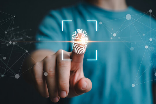 Fingerprint scan technology for security and identification digital access and authentication system