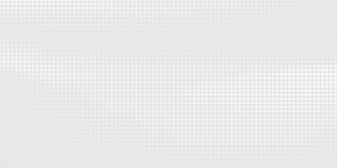 Silver grunge dotted halftone gradient texture. Vanishing polka dot background art