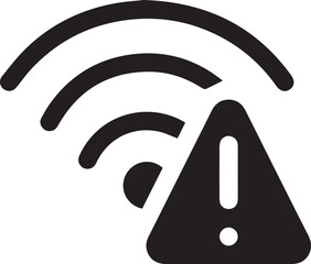 Wireless icon, minimalistic design, simple graphic, vector illustration