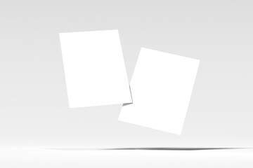 Realistic A4 Flyer Blank Mockup