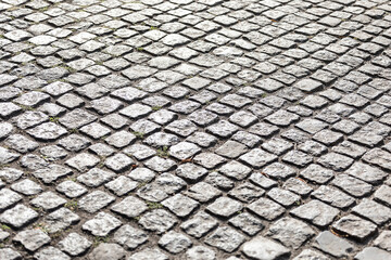 nawierzchnia z kostki brukowej © mydayphoto