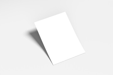 Realistic A4 Flyer Blank Mockup