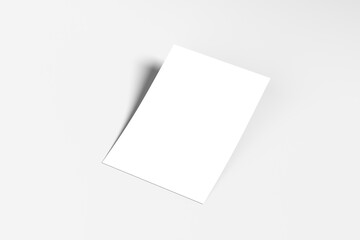 Realistic A4 Flyer Blank Mockup