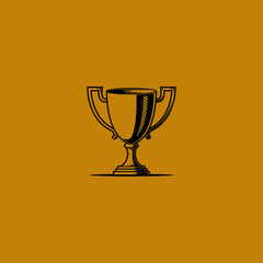 Trophy Cup icon flat vector design.