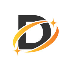 Letter D logo, D logo, AI logo set, modern and minimal design, tech-inspired, colorful icons and symbols, suitable for artificial intelligence, innovation, branding, startups, and digital identity.