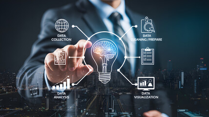 Data science expert leading machine learning innovation for intelligent automation solutions at work