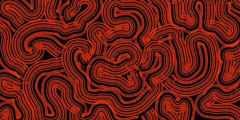 seamless pattern with red hearts