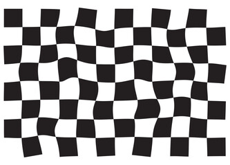 Obraz premium Black and White Racing Checkered Flag Stripes and Speed Graphics Collection – Seamless Patterns, Dynamic Motion Lines, and Motorsport Vector Design Elements