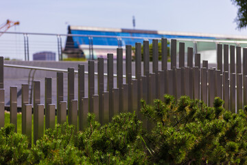 Construction of buildings and high-rise cranes against the sky and city street © Kozlik_mozlik