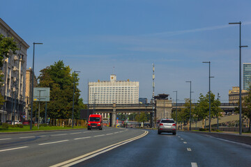 Fototapeta premium Construction of high-rise buildings, general views of buildings and cranes