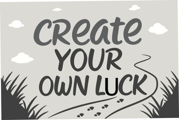 create your own luck t shirt desing