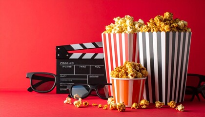 popcorn and movie tickets