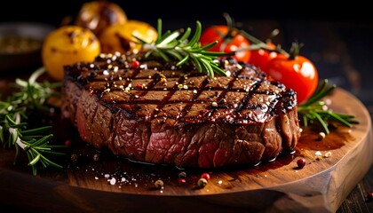 Grilled Steak with Roasted Vegetables