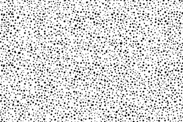 Abstract black dot pattern on white background