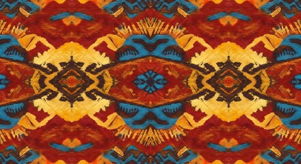 Obraz premium Crimson Tapestry of Echoes