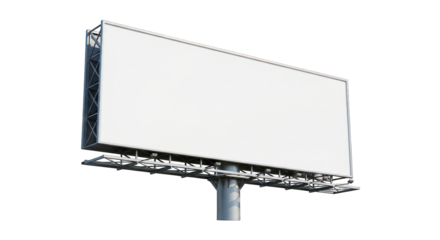 Empty Outdoor Billboard Advertisement Structure.
