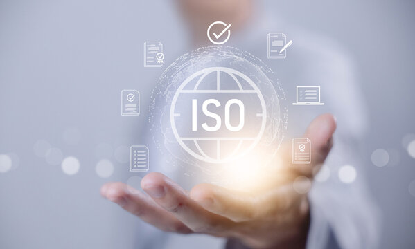 ISO certification concept. business standards, compliance, and quality management system for global companies, ensuring trust, safety, and continuous improvement. iso Standardization