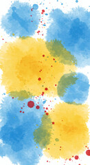 abstract watercolor background with rainbow