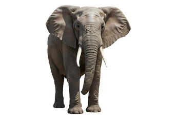 Obraz premium African Elephant Majestic Wildlife Photography isolated on transparent background