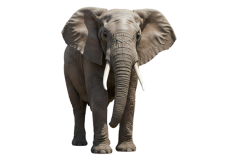 African Elephant Majestic Wildlife Photography isolated on transparent background