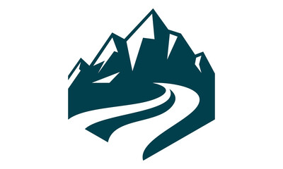 mountain peak vector illustration design