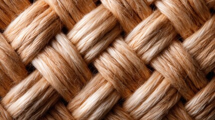 A close-up view of braided natural fiber showcases its intricate patterns and textures, ideal for eco-friendly designs, textile applications, and organic aesthetics.