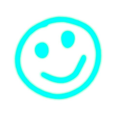 Fototapeta premium Hand Drawn Happy smiley face icon vector illustration