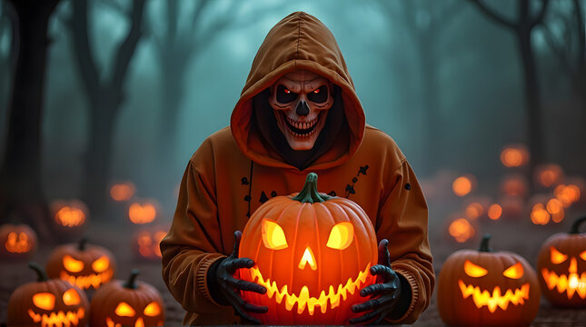 Creative Jack-o'-Lanterns and Spooky Vibes