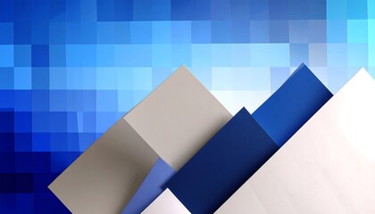 Abstract geometric design with layered shapes