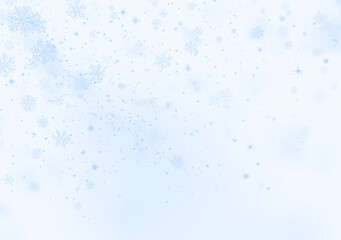 Transparent background with realistic snowflakes softly falling in random patterns. The delicate winter overlay enhances Christmas and holiday designs beautifully. Great for digital art, cards. PNG