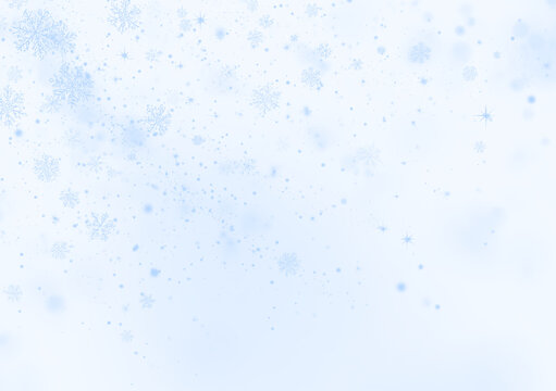 Transparent background with realistic snowflakes softly falling in random patterns. The delicate winter overlay enhances Christmas and holiday designs beautifully. Great for digital art, cards. PNG