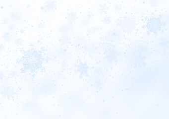 Frosty snowflakes gently cascade down in soft layers on a transparent background. The realistic texture enhances any winter or Christmas-themed visual. Perfect for greeting cards and digital art. PNG