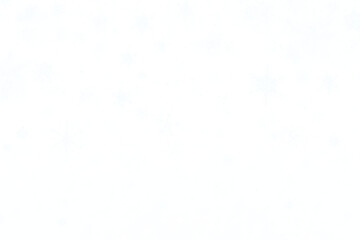 Delicate white snowflakes softly fall with natural variation on a transparent layer. The realistic snowfall creates a calm, peaceful winter atmosphere. Perfect for holiday cards. PNG