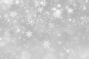 Heavy snowfall with dense snowflakes falling rapidly from above, creating a wintery overlay. Ideal for holiday promotions or snowy scenes. Transparent background. PNG