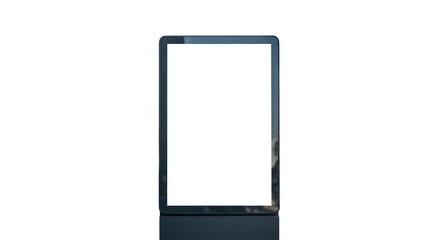 Modern Digital Advertising Display with Blank Screen.