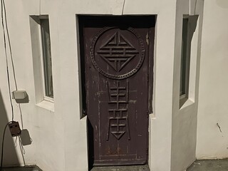 old door in the old town