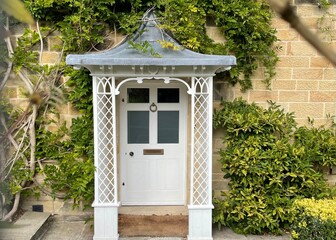 entrance to the house