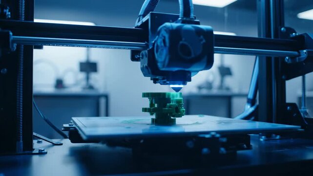 Innovative 3D Printing Technology in a Modern Laboratory Setting