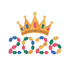 Shine into 2026 with dazzling jewel numbers and a regal crown, celebrate the new year in style