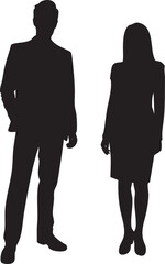 Silhouette of business people team work collaboration success concept