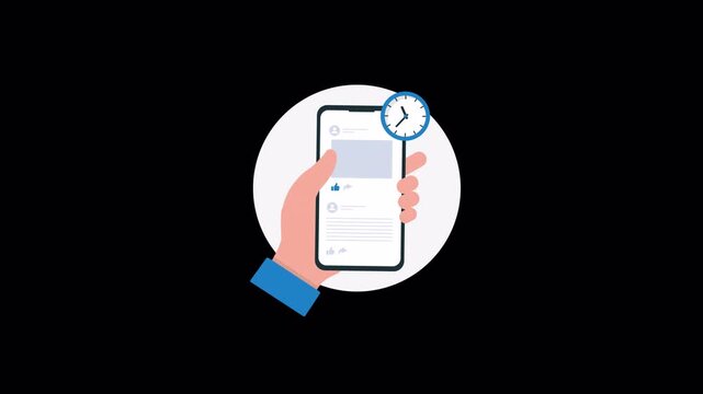 Infinite Scrolling Concept Animation Video - Transparent