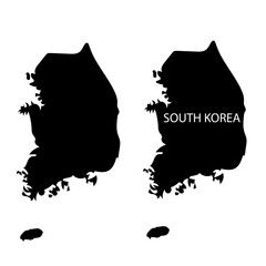 South Korea map vector