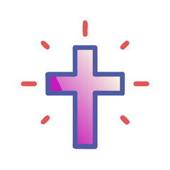 Obraz premium vector cross icon