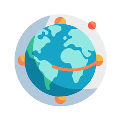 Fototapeta premium earth globe illustration