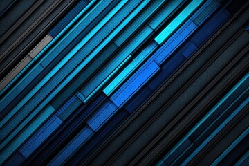 Obraz premium Diagonal blue and gray layered rectangles