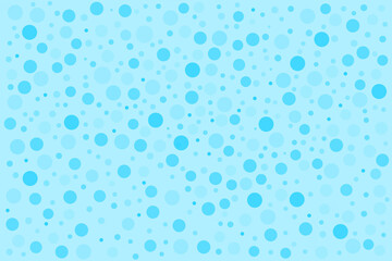 水玉 7　　水色の中に水玉を浮かべてみました。