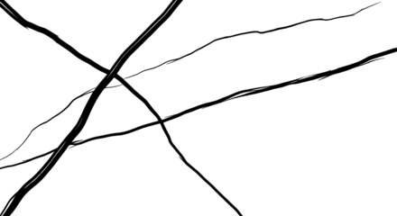 Abstract Black and White Line Art Design.